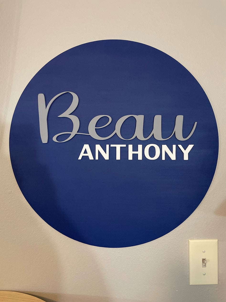 3D sign for any room