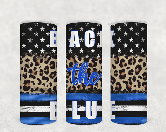 Back the Blue tumbler