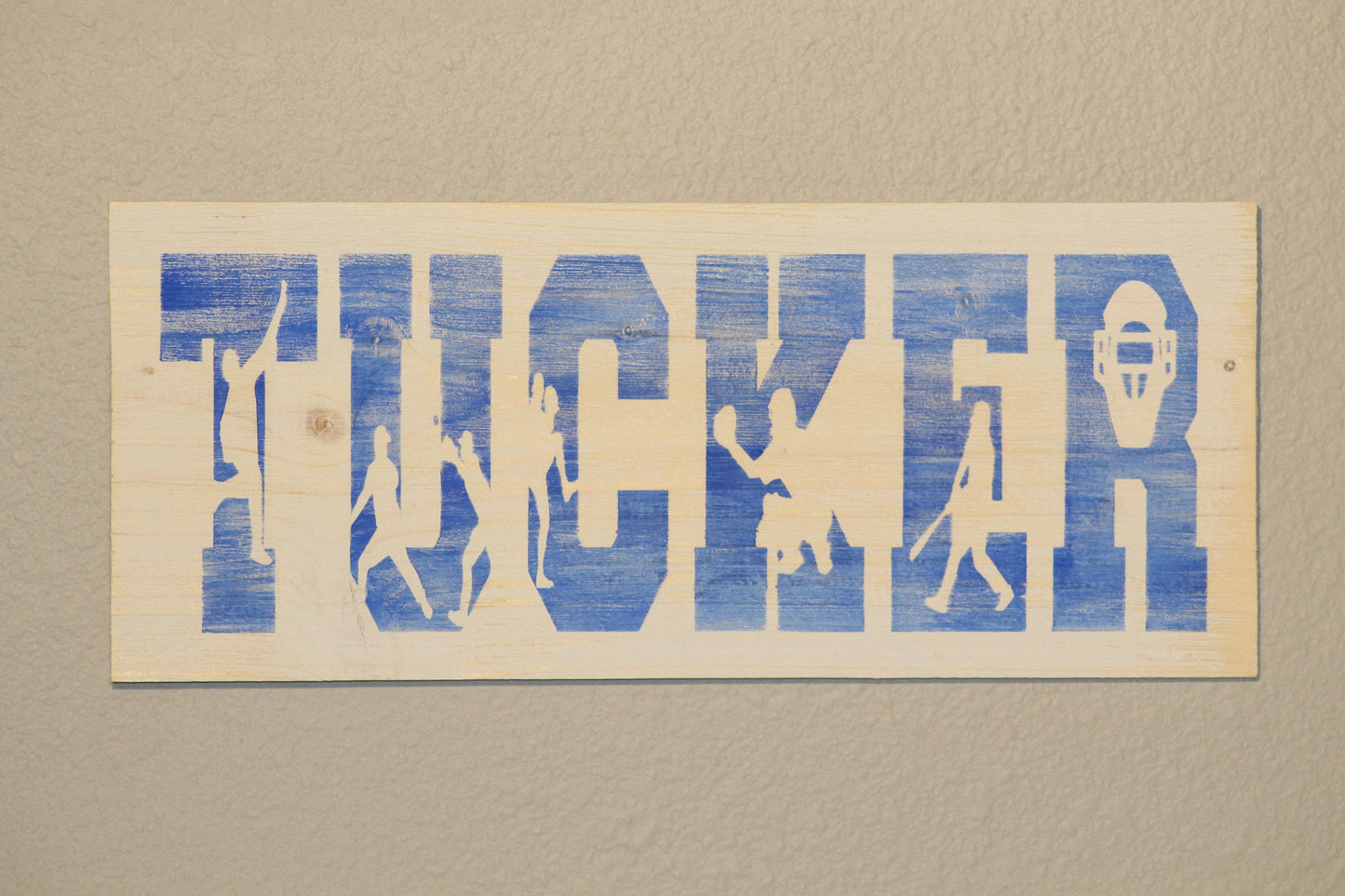 Baseball personalized name sign