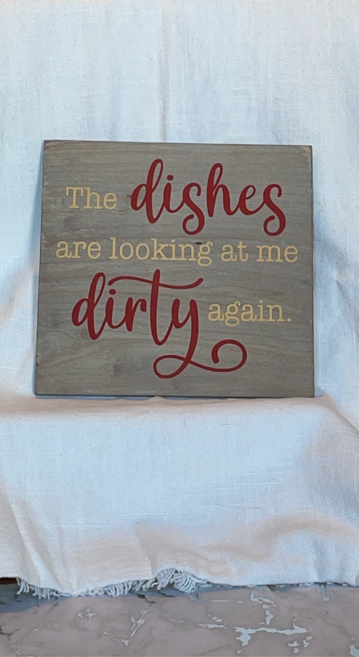 The Dishes are looking at me Dirty again