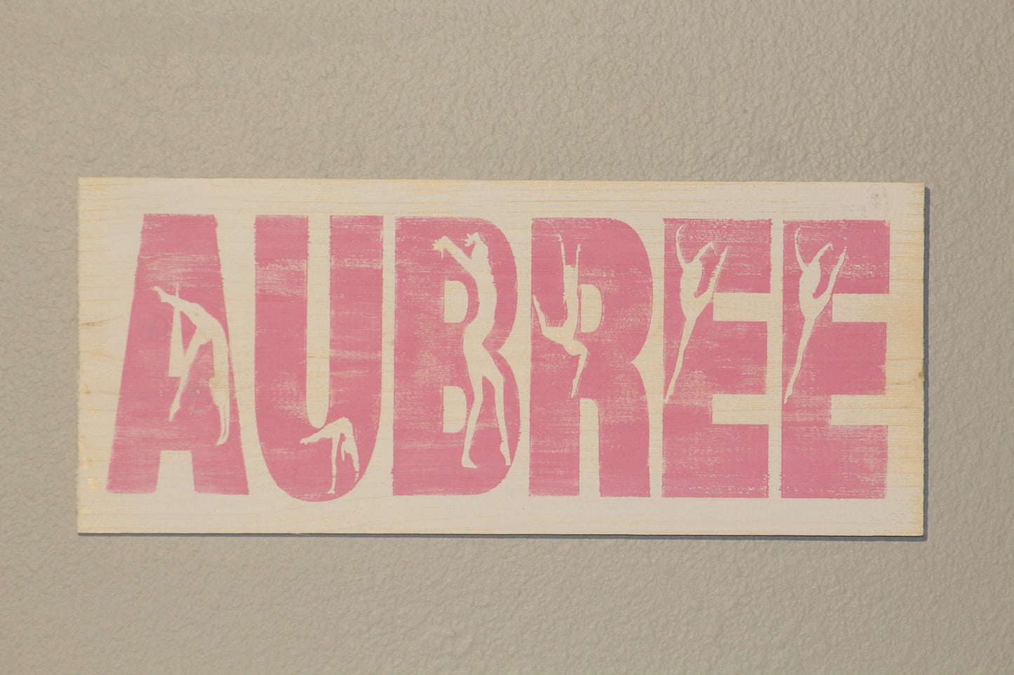 Gynmastics personalized name sign