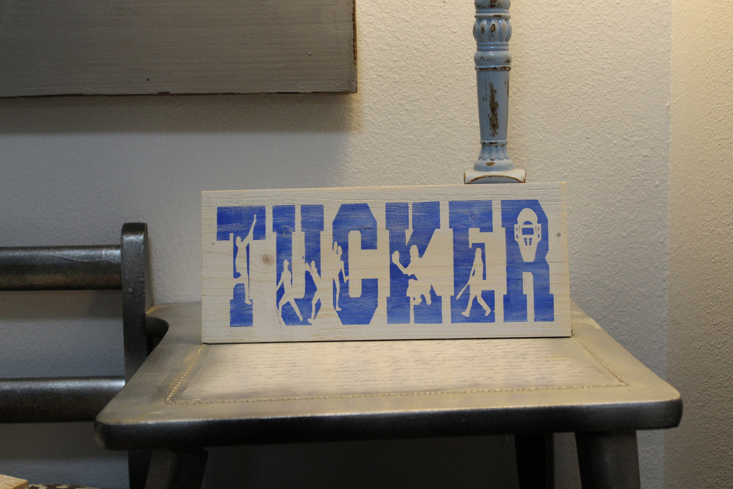 Baseball personalized name sign