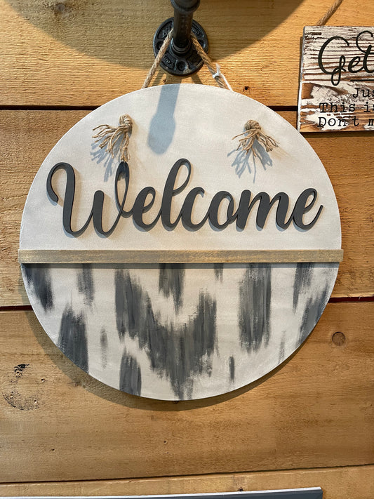 3D Welcome Cowhide