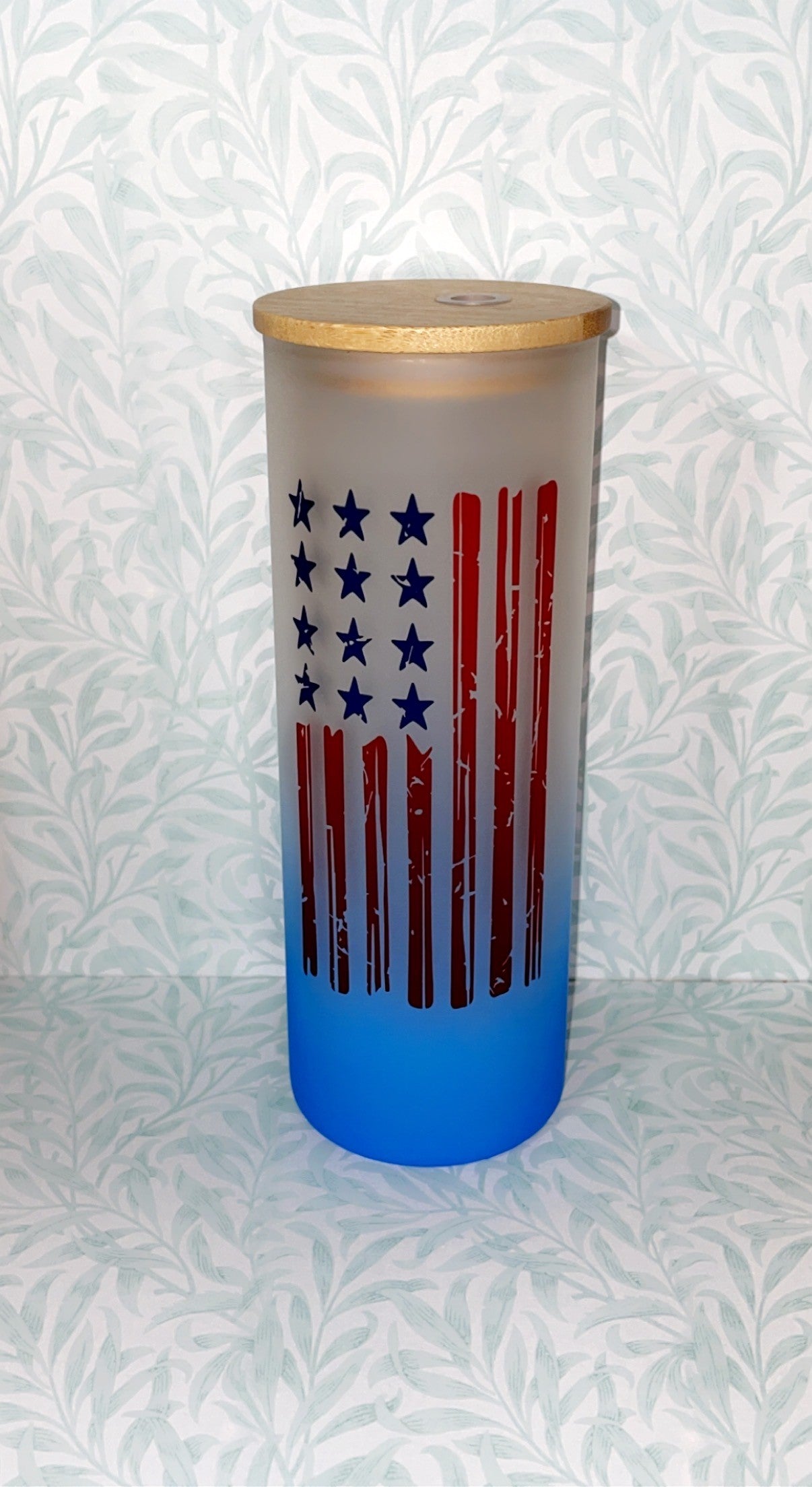 Flag glass tumbler