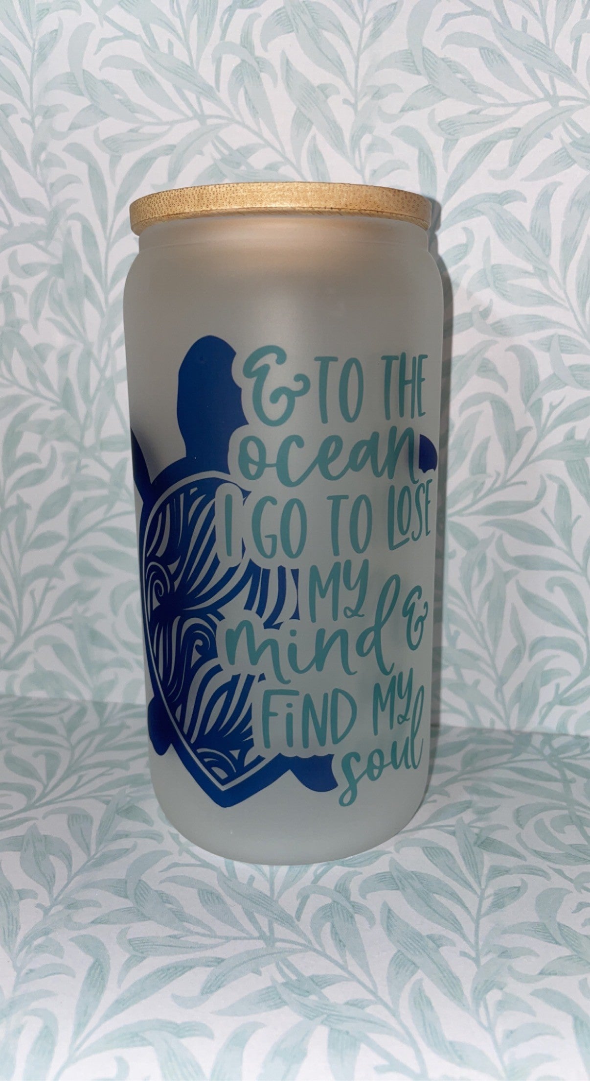 Find my Soul glass tumbler