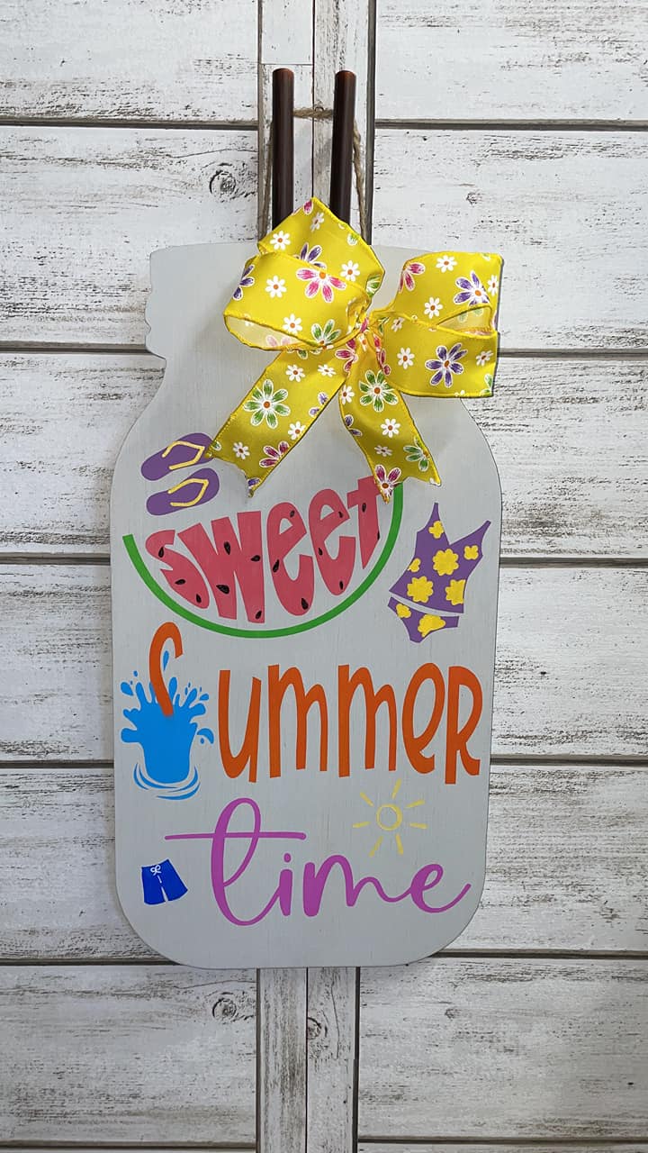 Sweet Summer Time Mason Jar sign