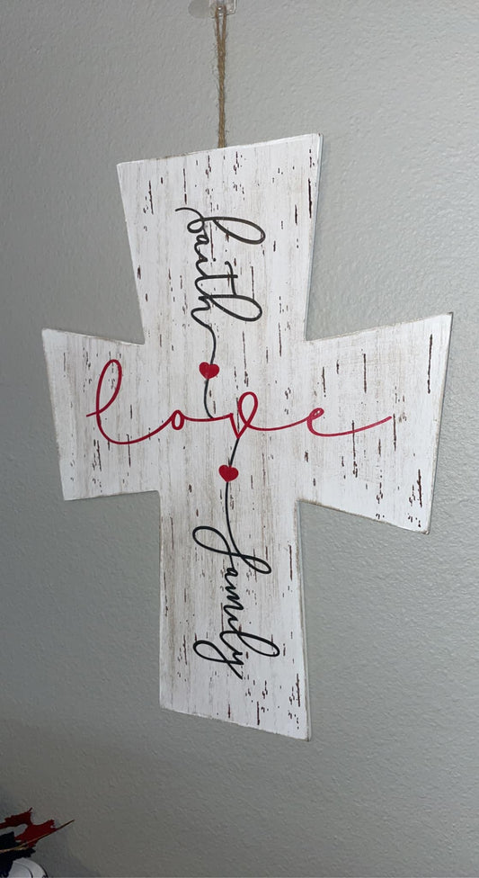 Faith Love Family Cross