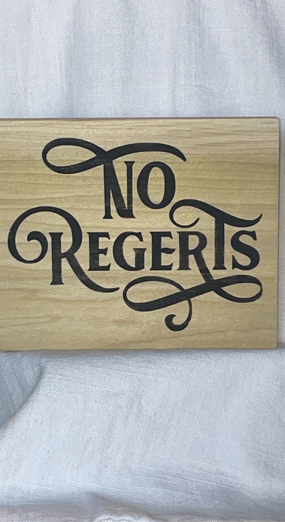 No Regerts