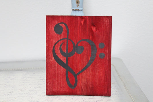 Treble Clef Heart