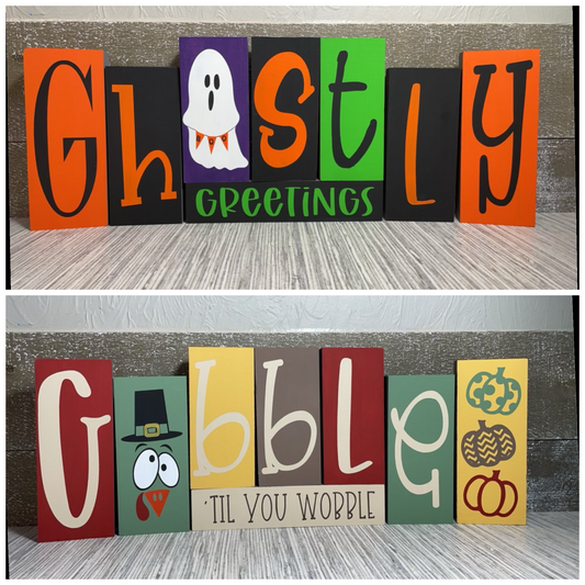 Ghostly Greetings/Gobble Til You Wobble