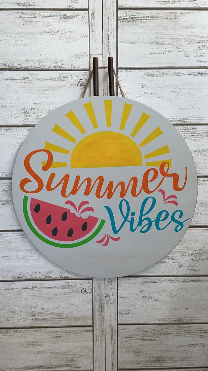 Summer Vibes sign